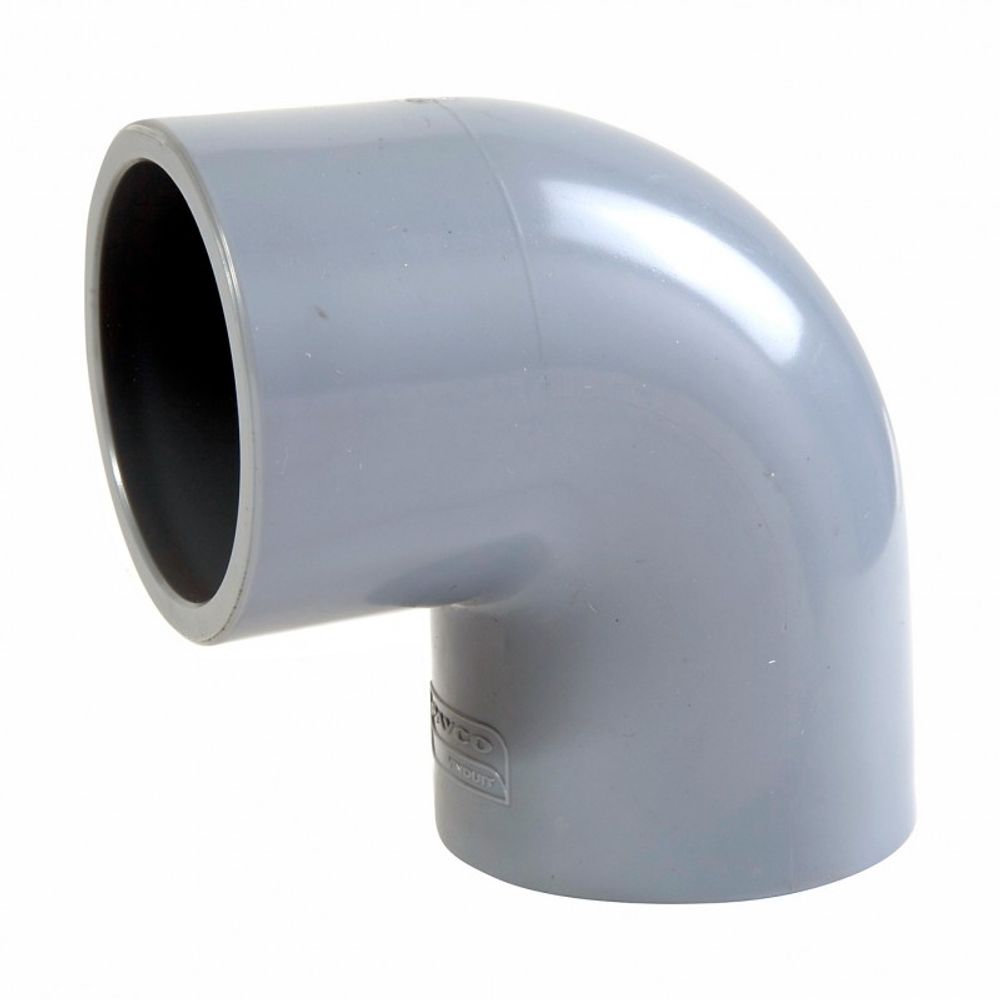 09010349.jpg CODO 90° PVC AGUA SP 1 1/2" PLASTICA - Imagen 1