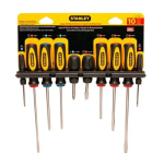 DESARMADOR JGO PLANO/ESTRELLA 10 PZAS STANLEY 60-100S (STMT60100-LA) - Imagen 2