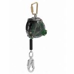 SELF-RETRACTING LIFELINE: STAINLESS STEEL CARABINER ANCHOR, HARNESS STEEL SWIVEL SNAP HOOK 197EK9