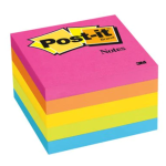 POST-IT NEON 654-5PK (3" X 3") X 500H 3M
