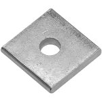 ARANDELA CUADRADA PARA PERNO DIA 1/2" MEDIDA ORIFICIO 9/16", LADO 2", ESPESOR 1/4" HUGHES BROTHERS SW2-50