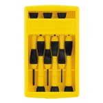 DESARMADOR JGO PLANO/ESTRELLA D/PRECISION 6 PZAS STANLEY 66-052