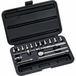 JUEGO 18 DADOS ENCASTRE 1/4" MILIMETROS 86-117