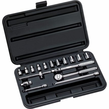 JUEGO 18 DADOS ENCASTRE 1/4" MILIMETROS 86-117