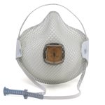 RESPIRADOR DESECHABLE N95 HANDY STRAP CON VÁLVULA X 10 UNIDADES MOLDEX 2700N95 - BLANCO