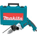 TALADRO PERCUTOR 1/2" 1010W. 2 VEL 0-1,200/0-2,900 RPM 2.6KG. MALETIN MAKITA HP2070F