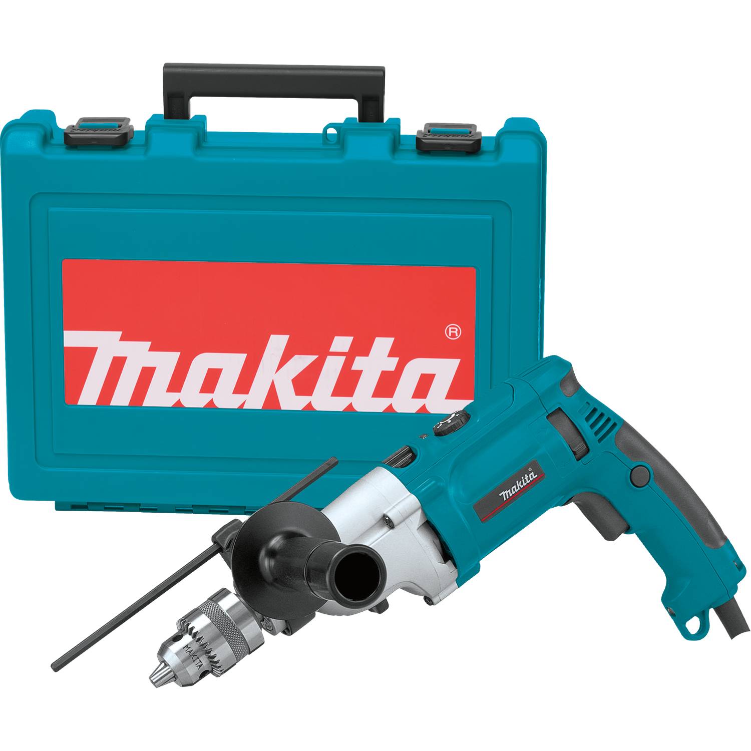 arquivos-ids-158261-hp2070f.jpg TALADRO PERCUTOR 1/2" 1010W. 2 VEL 0-1,200/0-2,900 RPM 2.6KG. MALETIN MAKITA HP2070F - Imagen 1