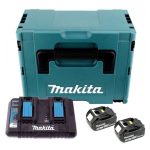 MAKPAC 2 BATERIAS 5.0AH 18V LXT (BL1850B) + CARGADOR DOBLE RAPIDO 197629-2 MAKITA