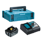 MAKPAC 1 BATERIA 6.0AH 18V LXT (BL1860B) + CARGADOR SIMPLE RAPIDO 198104-1 MAKITA