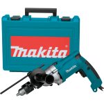 TALADRO PERCUTOR 1/2" 720W. 2 VEL 0-1,200/0-2,900 RPM 2.5KG. MALETIN HP2050H MAKITA