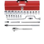 DADO JGO X 26PZAS 12PT ENC 1/2" C/ACCESORIO EN CAJA 3/8" - 1 1/4" PROTO J54124