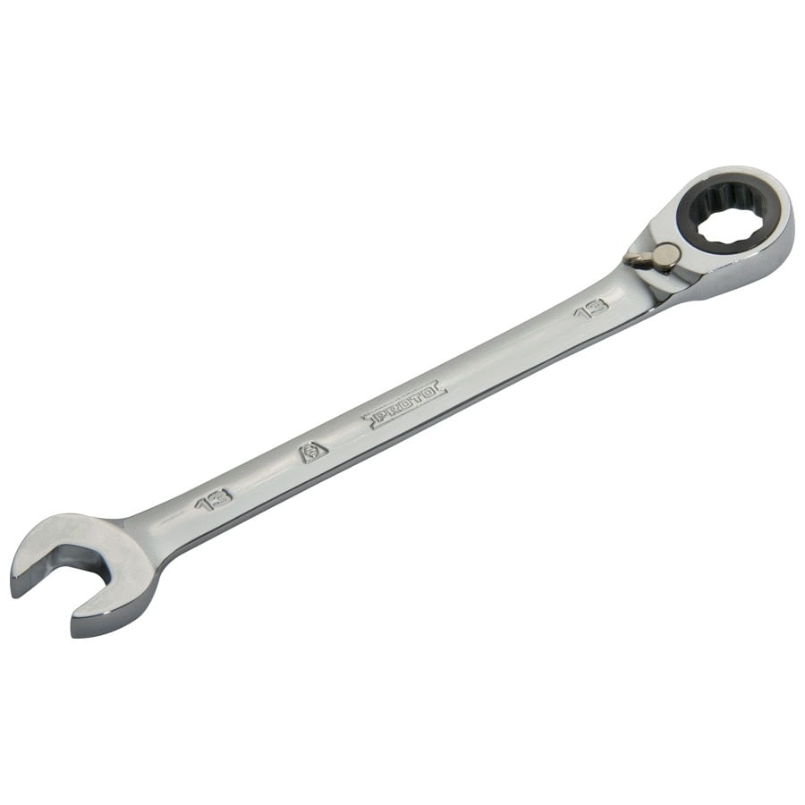 arquivos-ids-159673-jscvm10t.jpg LLAVE MIXTA PULIDO COMPLETA C/CARRACA (RATCHET) REVERSIBLE 10MM PROTO JSCVM10T - Imagen 1