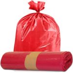 BOLSA PLASTICA COLOR ROJO 140LTR X 1.5MIC