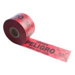 CINTA DE PELIGRO COLOR ROJO 5" X 350MTR X 5MIC APROX