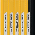 HOJA DE SIERRA T-SHANK COBALT STEEL PARA CALADORA JIG SAW BLADE 3" 14 TPI 5 PACK DEWALT DW3770-5