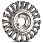 ESCOBILLA CIRCULAR ACERO TRENZADO 7" X 7/8"