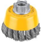 ESCOBILLA COPA ACERO TRENZADO 4"