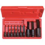 DADO JGO X 10 PZAS IMPACTO CON PUNTA HEXAGONAL ENC 3/8" - 1/2" PROTO J72156