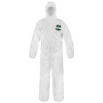 MAMELUCO DESCARTABLE CAPUCHA ELASTICO EN PUÑO-TOBILLO BLANCO ESTERIL MICROMAX LAKELAND EMNT428