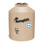 TANQUE PARA AGUA CON CAPA AB CON ACC. COMPLETOS COLOR ARENA 1100LTR ROTOPLAS