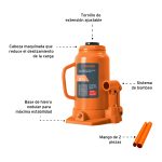 GATA HIDRAULICA TIPO BOTELLA 20TON TRUPER 14822 - Imagen 2