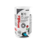 PAÑO INDUSTRIAL BLANCO ABSORBENTE LISO ROLLO 88 PAÑOS WYPALL X-70 LISO 30242860 (30163165)