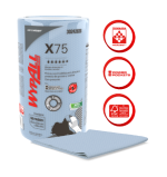 PAÑO INDUSTRIAL AZUL ABSORBENTE ROLLO 60 PAÑOS WYPALL X-75 PLUS 30242838 (30210128) - Imagen 2