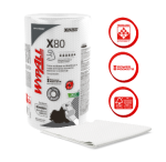 PAÑO INDUSTRIAL BLANCO ABSORBENTE ROLLO 80 PAÑOS WYPALL X-80 (30214696) 30242837 - Imagen 2