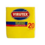 PAÑO CLASICO AMARILLO ABSORBENTE PAQUETE 20 UND VIRUTEX