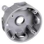CAJA DE SALIDA IMPERMEABLE DE ALUMINIO CON 4 ORIFICIOS DE 3/4" CROUSE HINDS TP7150