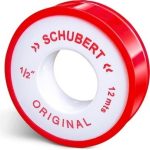 CINTA TEFLON ENV. ROJO/BLANCO 1/2" X 12MTR SCHUBERT