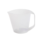 JARRA DE PLASTICO GRADUADA TRANSPARENTE 1/4LTR FORTPLAST